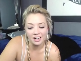 Young sexy blonde in ponytails uses A knick-knack In Her perfect Pussy 18flirtCom