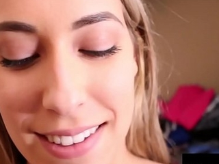 Cute Kimber Lee Blows A Horseshit &_ Gets A Face Full Of Cum!